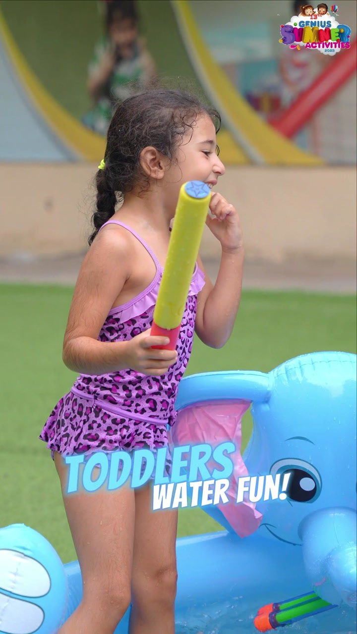 Water games at summer camp
