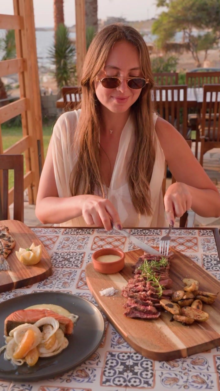 Seaside dining at Katia Beach Resort