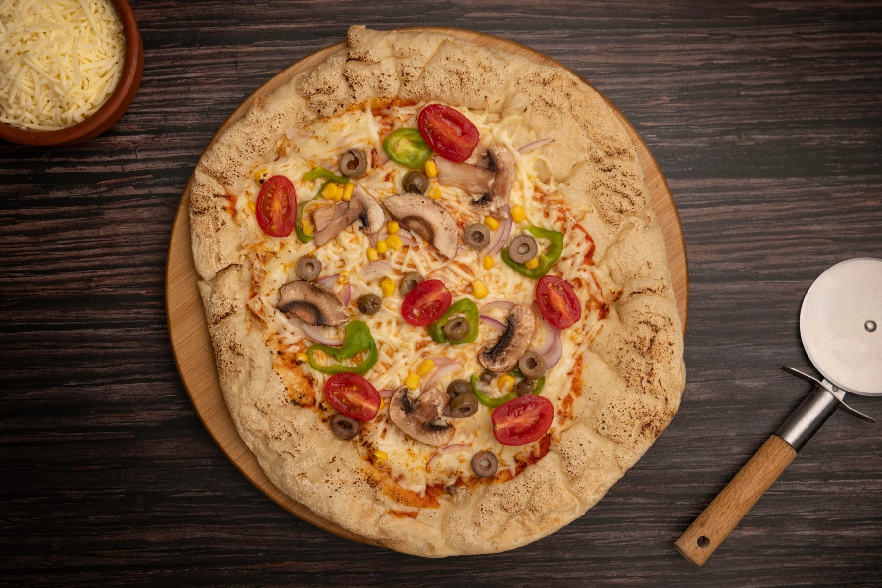 Saj with colourful toppings